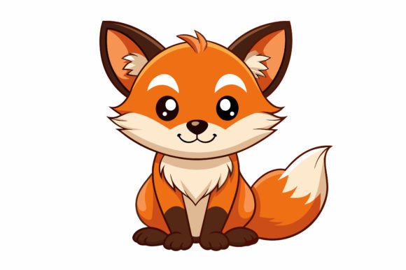 Download Cute-baby-fox Vector Illustration - Cute Collection