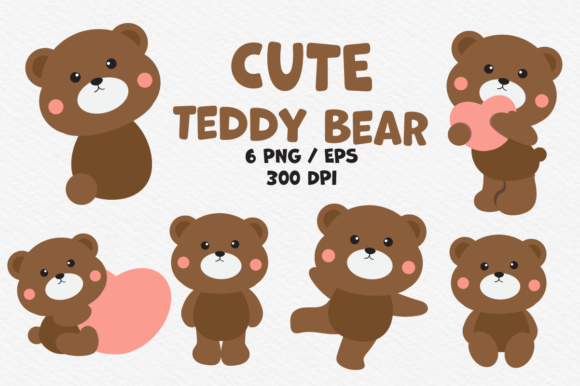Download Cute Teddy Bear Graphic. - Bear graphic Collection