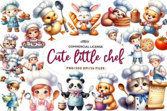Download Cute Little Chef Clipart Cooking - Cute Collection