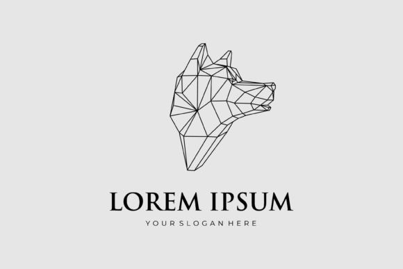 Download Geometric Dog Head Line Art - Dog head line art Collection
