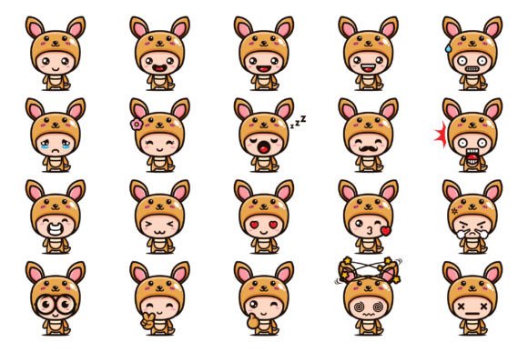 Download Cute Kangaroo Mascot - Cute Collection