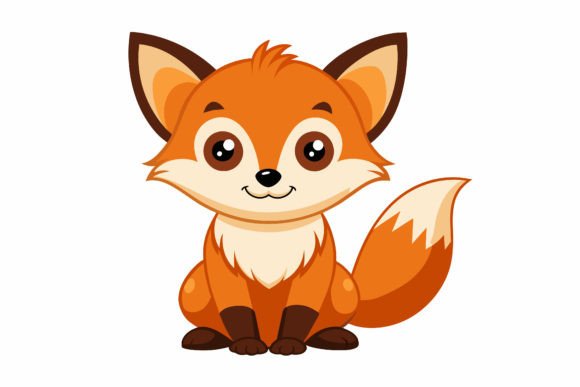 Download Cute-baby-fox Vector Illustration - Cute Collection