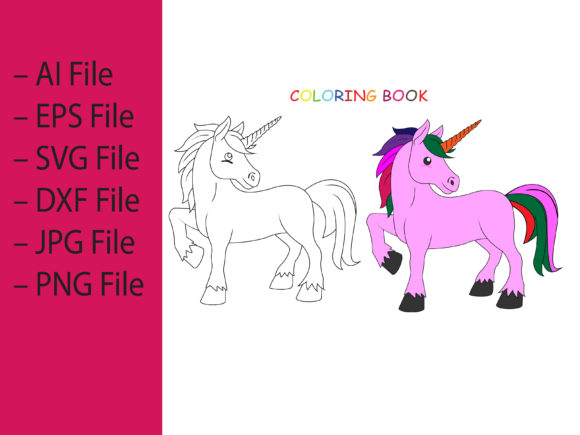 Download Coloring Cute and Pretty Unicorn Vector - Cute Collection