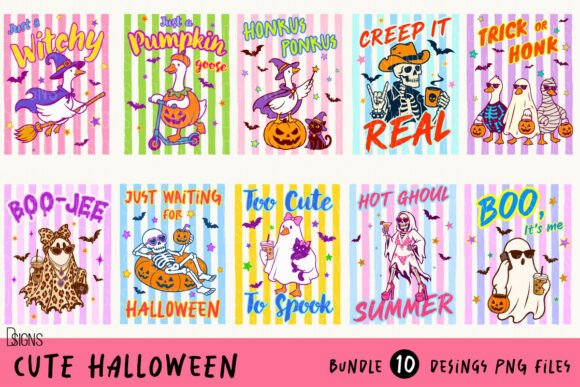 Download Cute Halloween Stripes Bundle PNG - Cute Collection