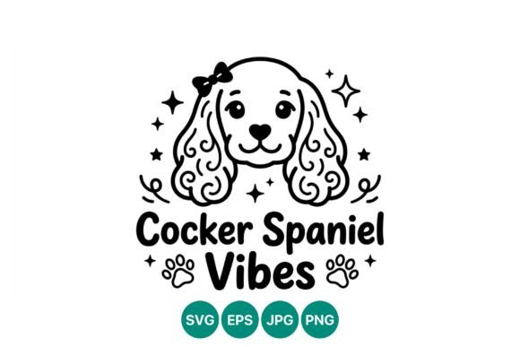 Download Cocker Spaniel Vibes Cute Dog Vector - Cute Collection