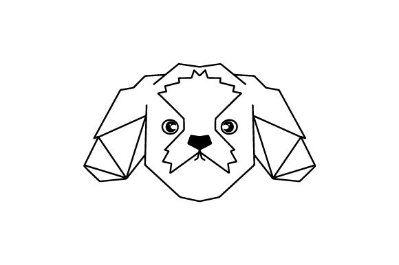 Download Polygon Dog Head Line Art - Premium Bundle