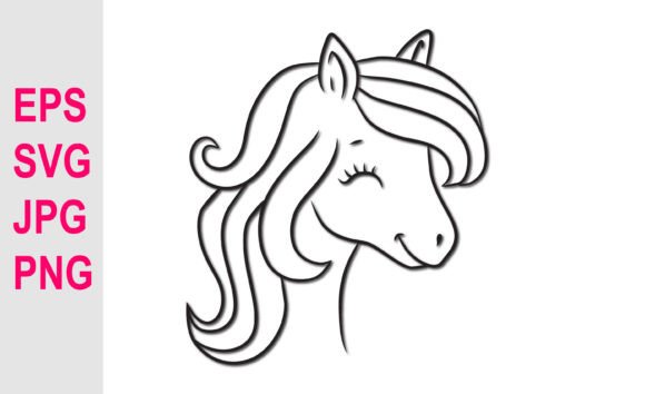 Download Hand Drawing Unicorn Vector SVG. - Drawing Collection