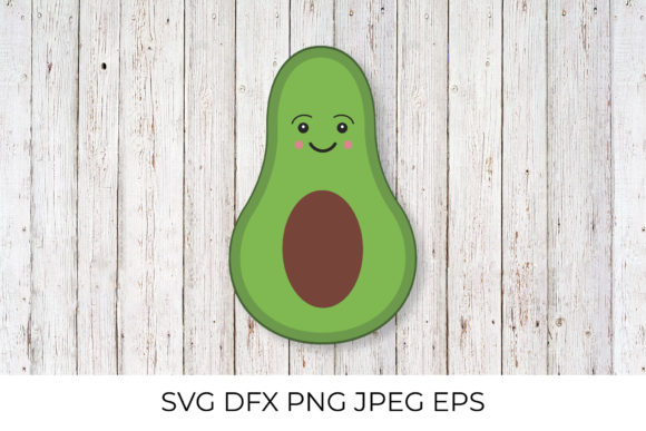 Download Cute Cartoon Avocado. - Cute Collection