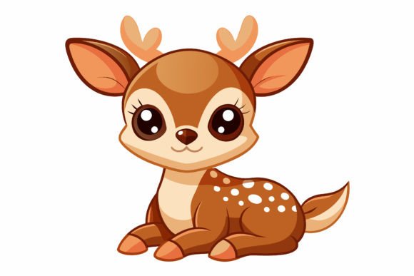 Download Cute-baby-deer Vector Illustration - Cute Collection