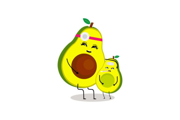 Download Kawaii Fruit Cute Avocado Illustration - Cute Collection