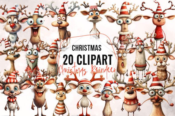 Download Cute Christmas Reindeer Clipart - Cute Collection