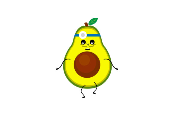 Download Kawaii Fruit Cute Avocado Illustration - Cute Collection