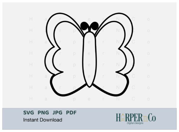 Download BUTTERFLY OUTLINE 9 SVG PNG Cut EPS File - Eps file Collection
