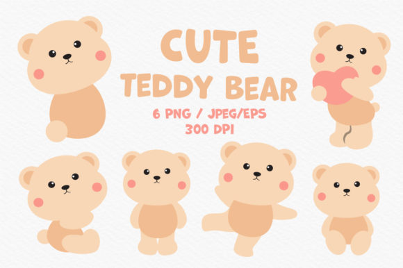 Download Cute Teddy Bear Graphic. - Bear graphic Collection