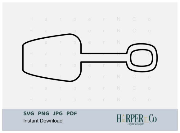Download Sand Shovel Outline SVG PNG Cut EPS File - Eps file Collection
